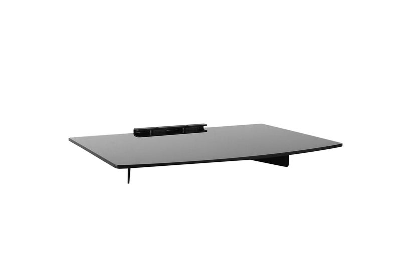 Mount Plus DV202 Single Strengthened Tempered Shelf Wall Mount for Compact DVD Player, Compact Blu-ray, Cable Boxes, Games Consoles, TV Accessories - Image 1